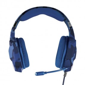 Auriculares Gaming Con Micrófono Trust Gaming GXT 322B Carus/ Jack 3.5/ Camuflaje Azul